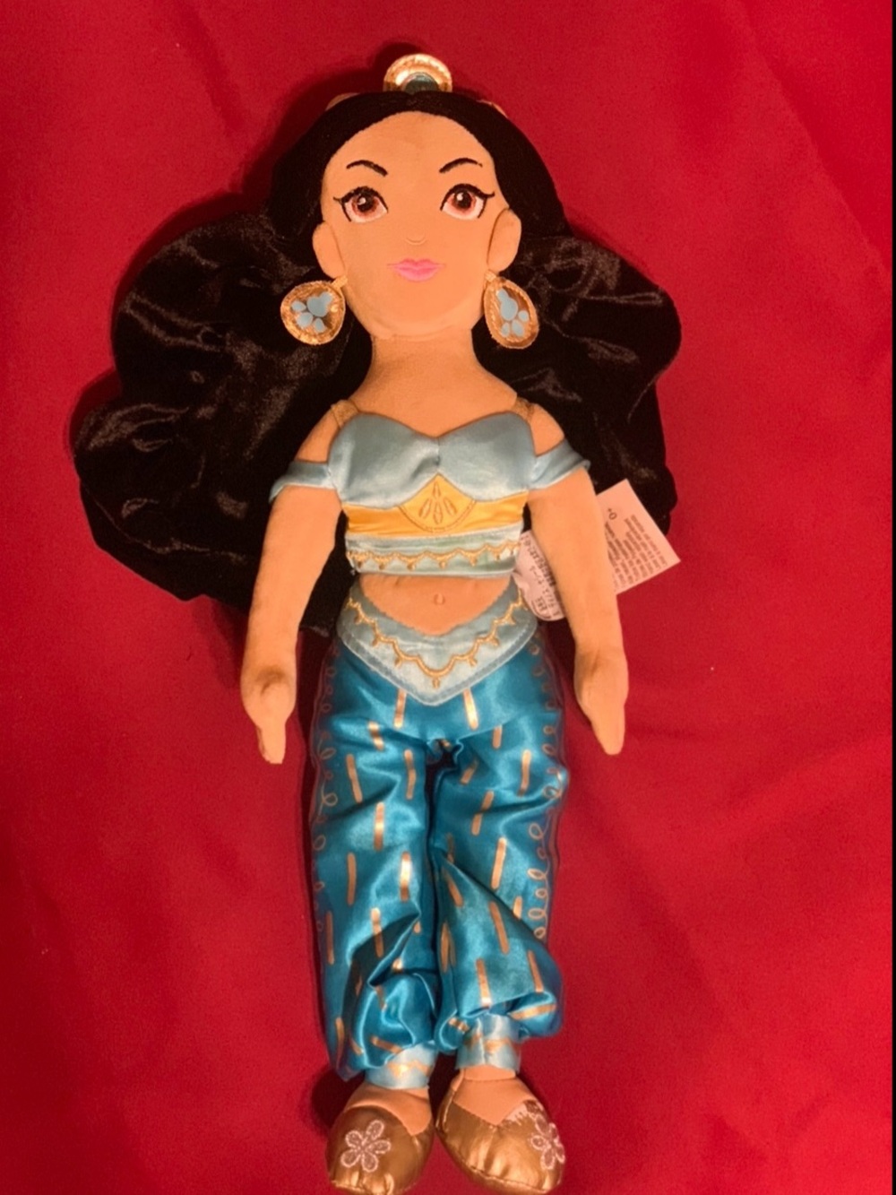 Disney Jasmine Plush Doll in Blue and Gold